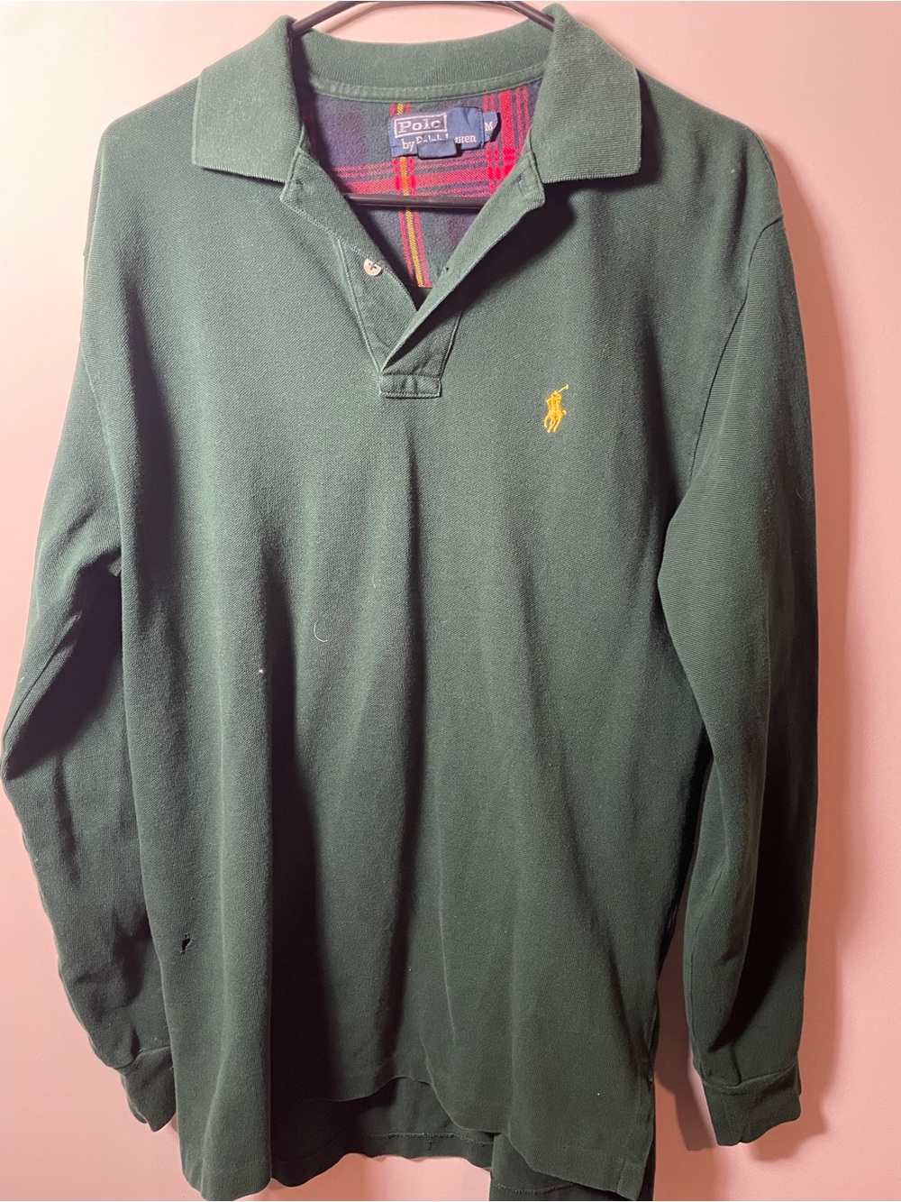 Polo Ralph Lauren Dark men’s MGreen Long-Sleeve Rugby Shirt